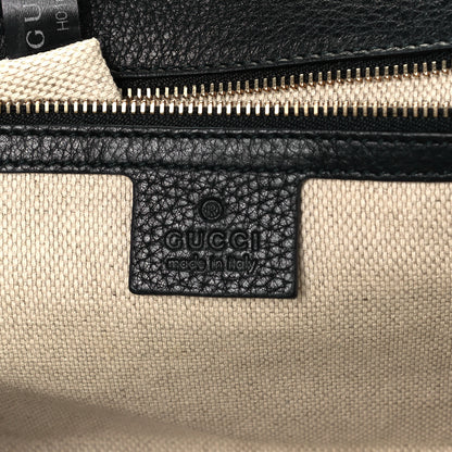 Gucci Pebbled Calfskin Medium Soho Clutch Black 6 of 12