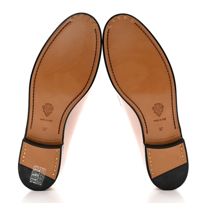 Gucci Malaga Kid 70 Cyrstal Horsebit Jordaan Loafers 37 Pink Hibiscus 5 of 9