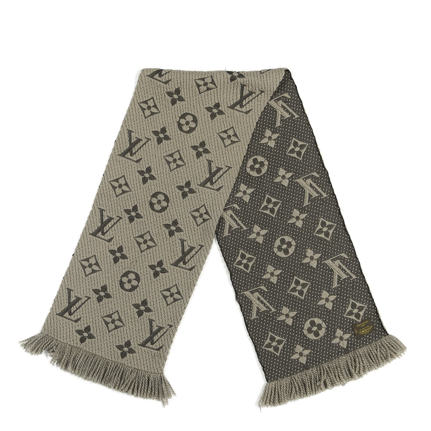 Wool Silk Logomania Scarf Verone