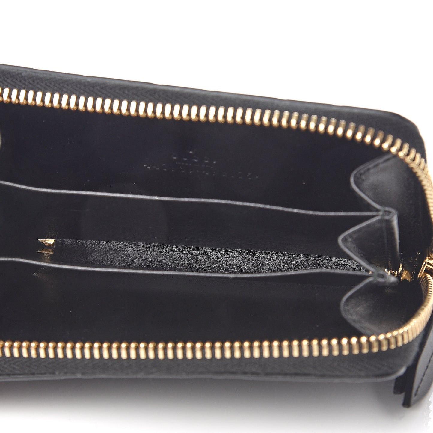 Guccissima Zip Around Card Case Black