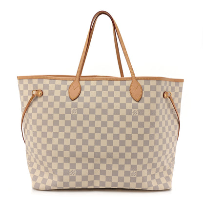 Louis Vuitton Damier Azur Neo Neverfull GM Rose Ballerine 1 of 8