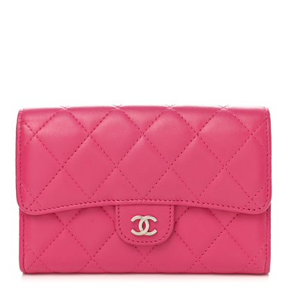 Chanel Caviar Quilted Small Flap Wallet Fucshia 1 of 9