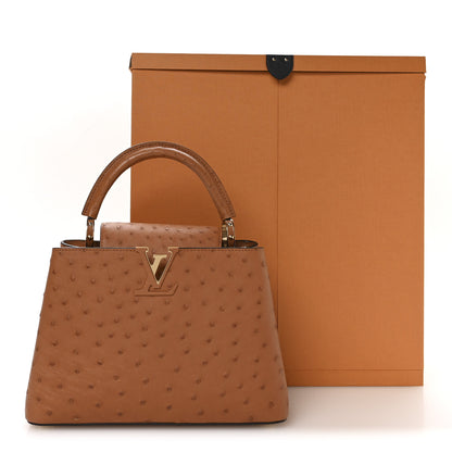 Louis Vuitton Ostrich Capucines BB Cognac 9 of 9
