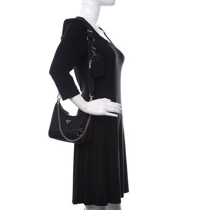 Prada Nylon Re-Edition 2005 Shoulder Bag Black 2 of 11