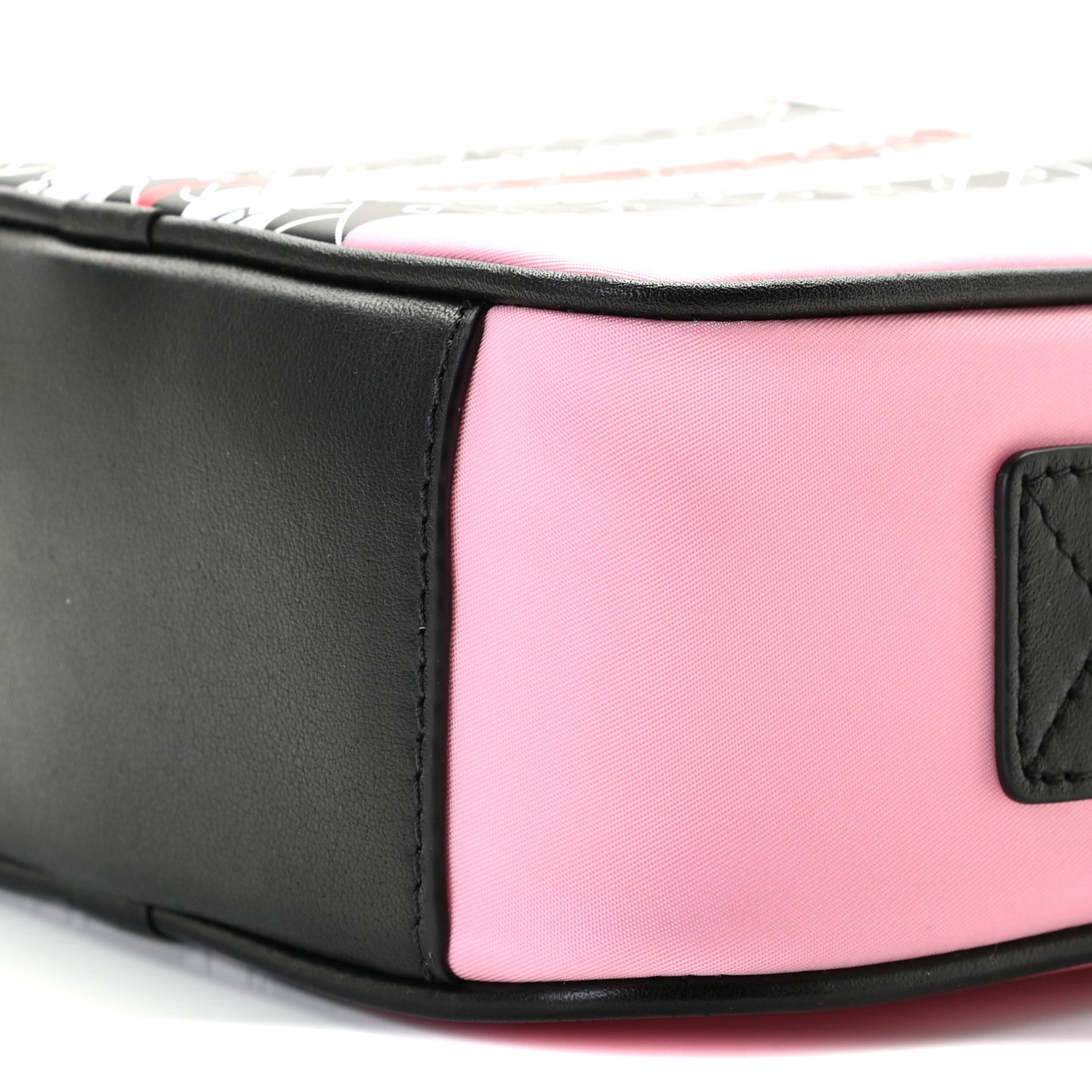 Burberry E-Canvas Monogram Stripe Crossbody Bag Pink 6 of 8