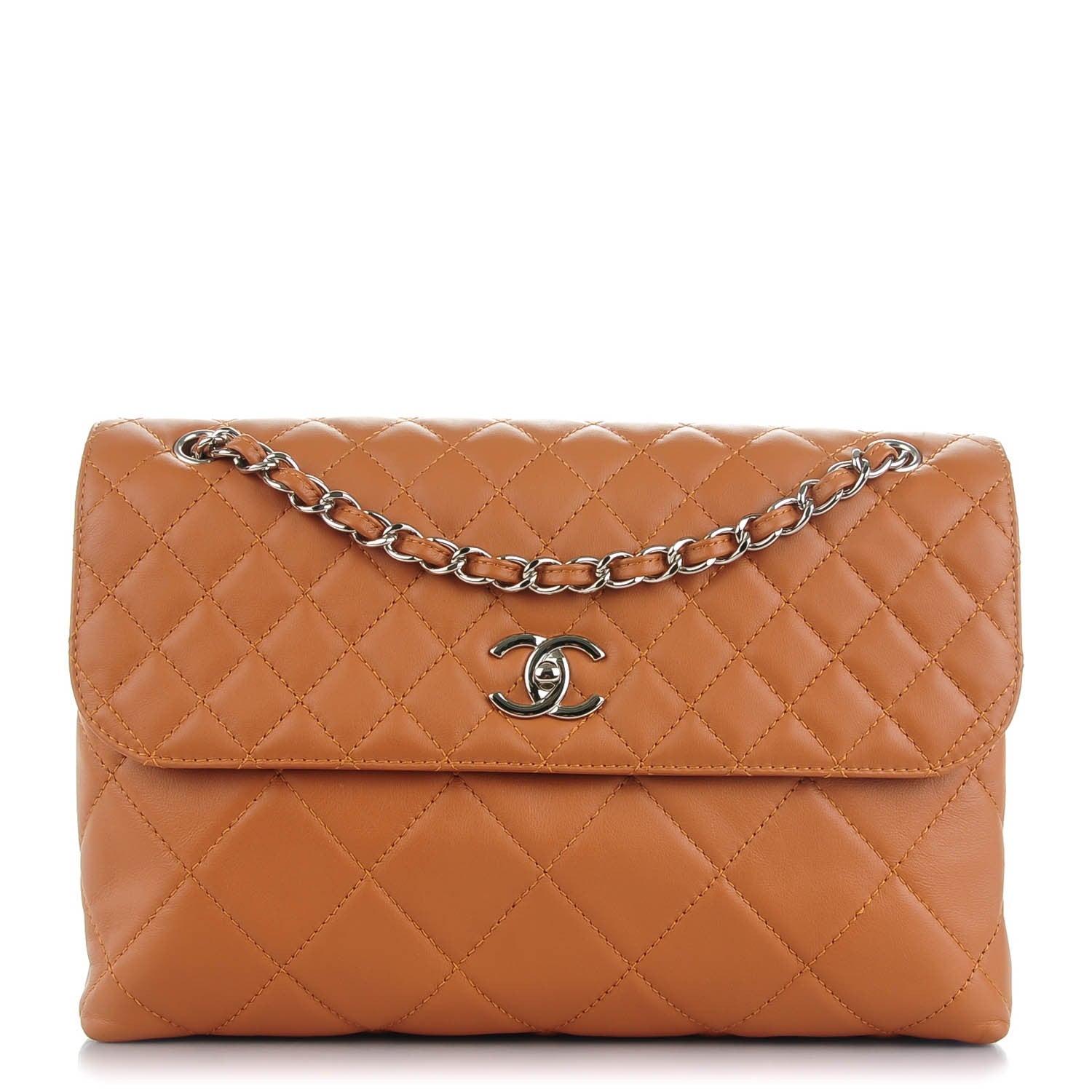 Chanel Calfskin Quilted In the Business Flap Dark Beige 1 of 14
