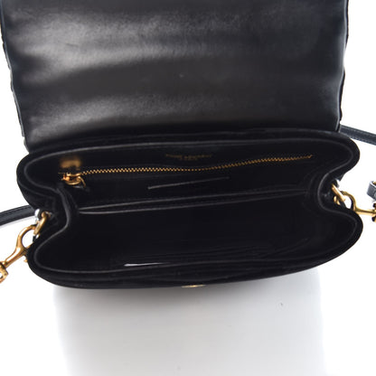 Saint Laurent Velvet Y Quilted Monogram Toy Loulou Chain Satchel French Black 5 of 16
