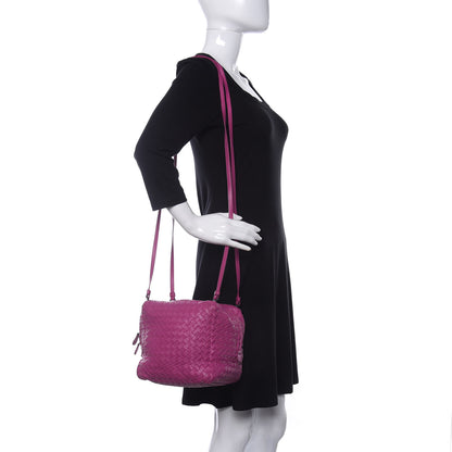 Bottega Veneta Nappa Intrecciato Cube Messenger Ametiste 2 of 13