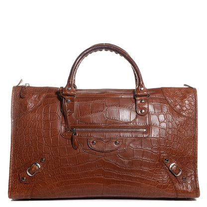 Balenciaga Crocodile Classic Hardware Work Camel 1 of 11