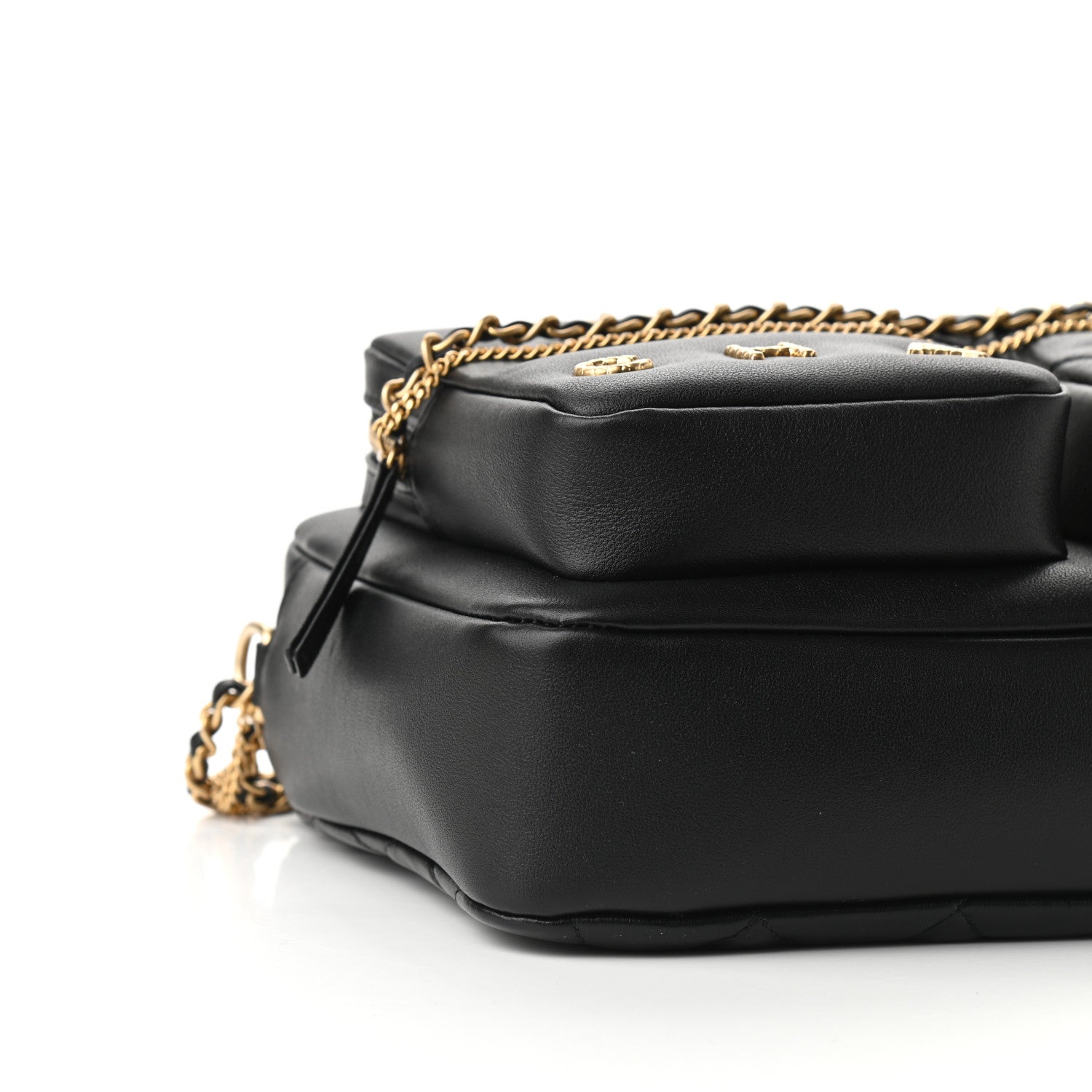 Chanel Calfskin Quilted Large Camera Case Black 8 of 9