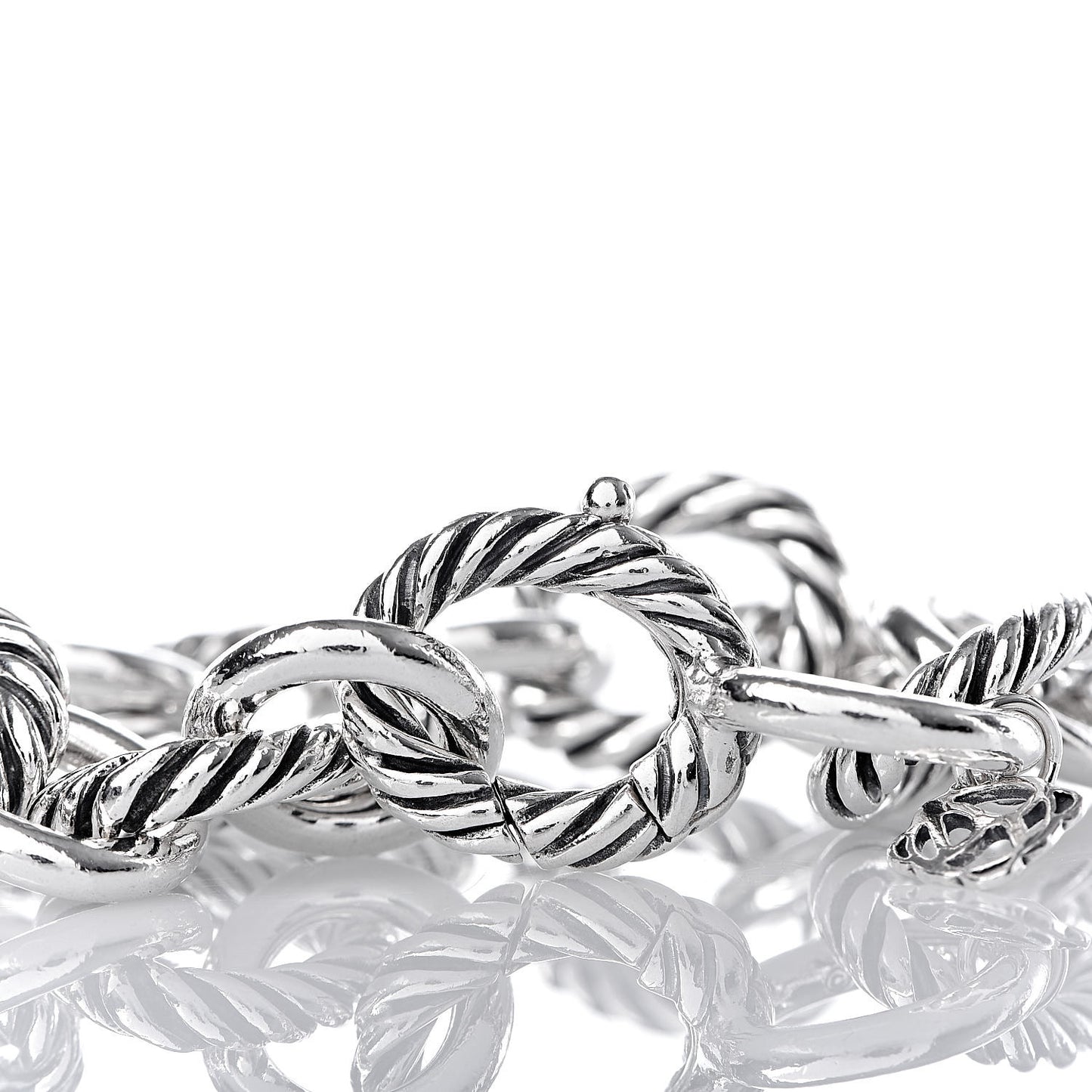 Sterling Silver 12mm Large Oval Link Bracelet