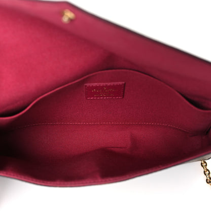 Louis Vuitton Monogram Pochette Felicie Chain Wallet Fuchsia 5 of 9