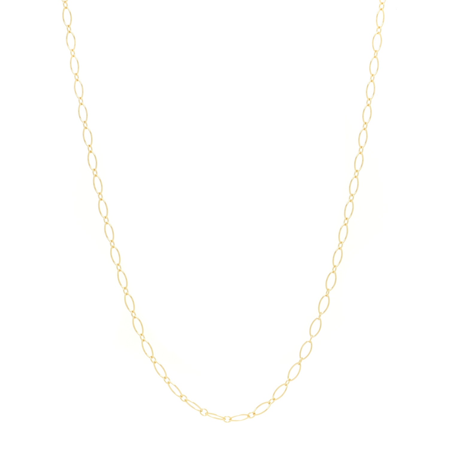 Tiffany 18K Yellow Gold Oval Link Chain Necklace 20" 1 of 5
