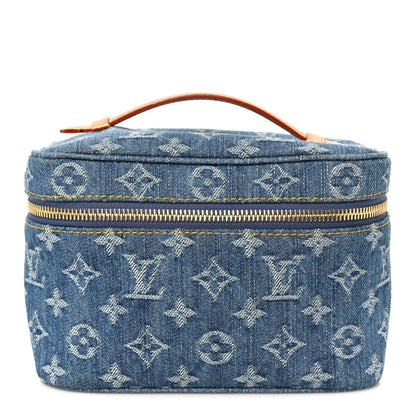 Louis Vuitton Monogram Denim Nice Mini Blue 1 of 7