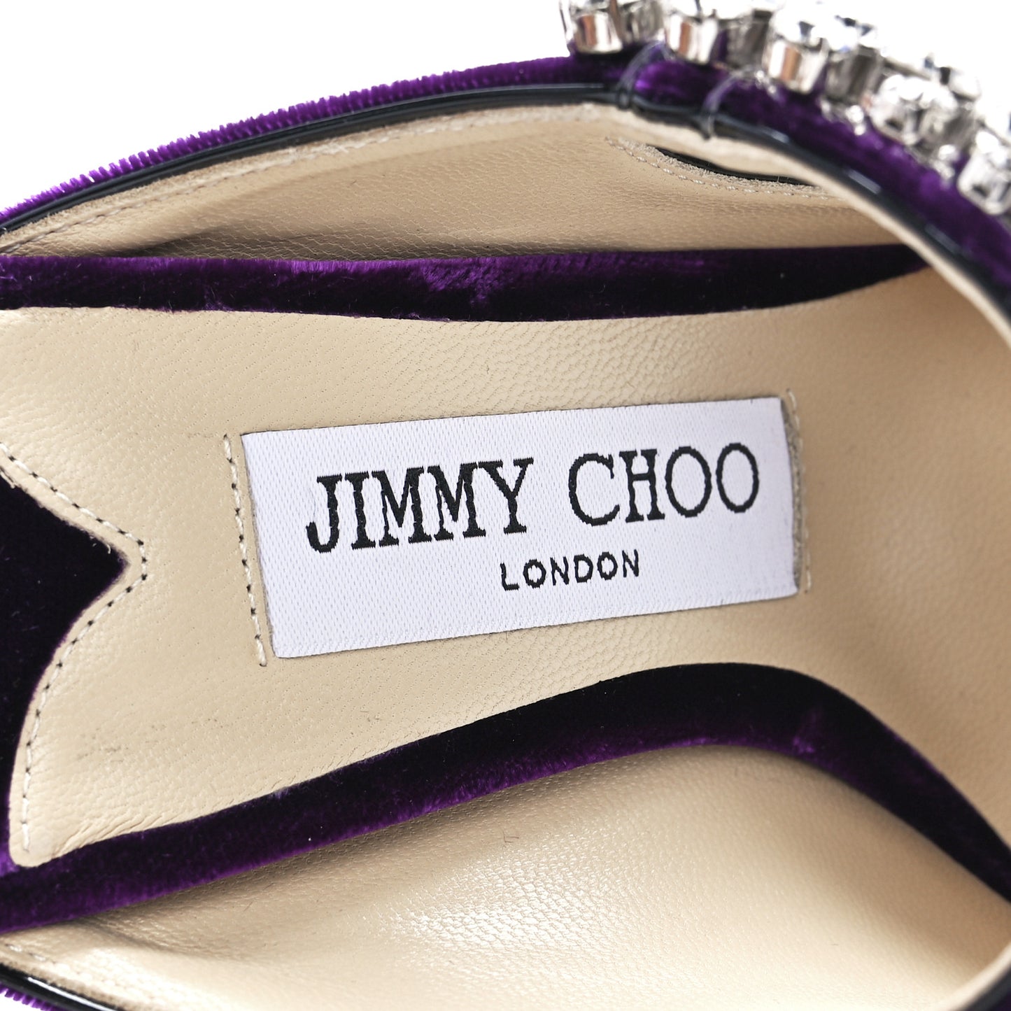 Suede Crystal Pearl Bing 100 Pumps 36 Purple