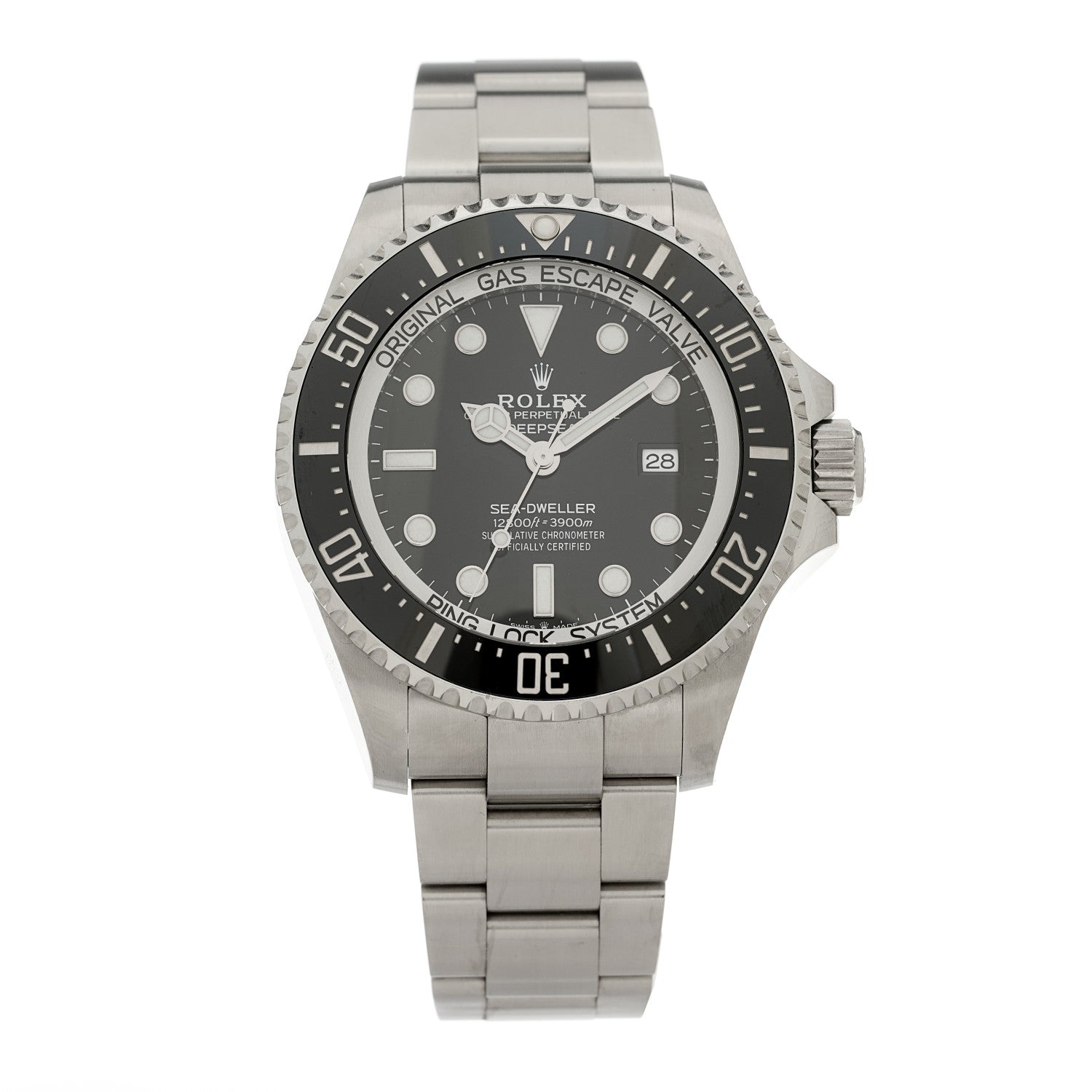 Rolex Stainless Steel 44mm Oyster Perpetual Date Sea-Dweller Deepsea Watch Black 126660 1 of 4
