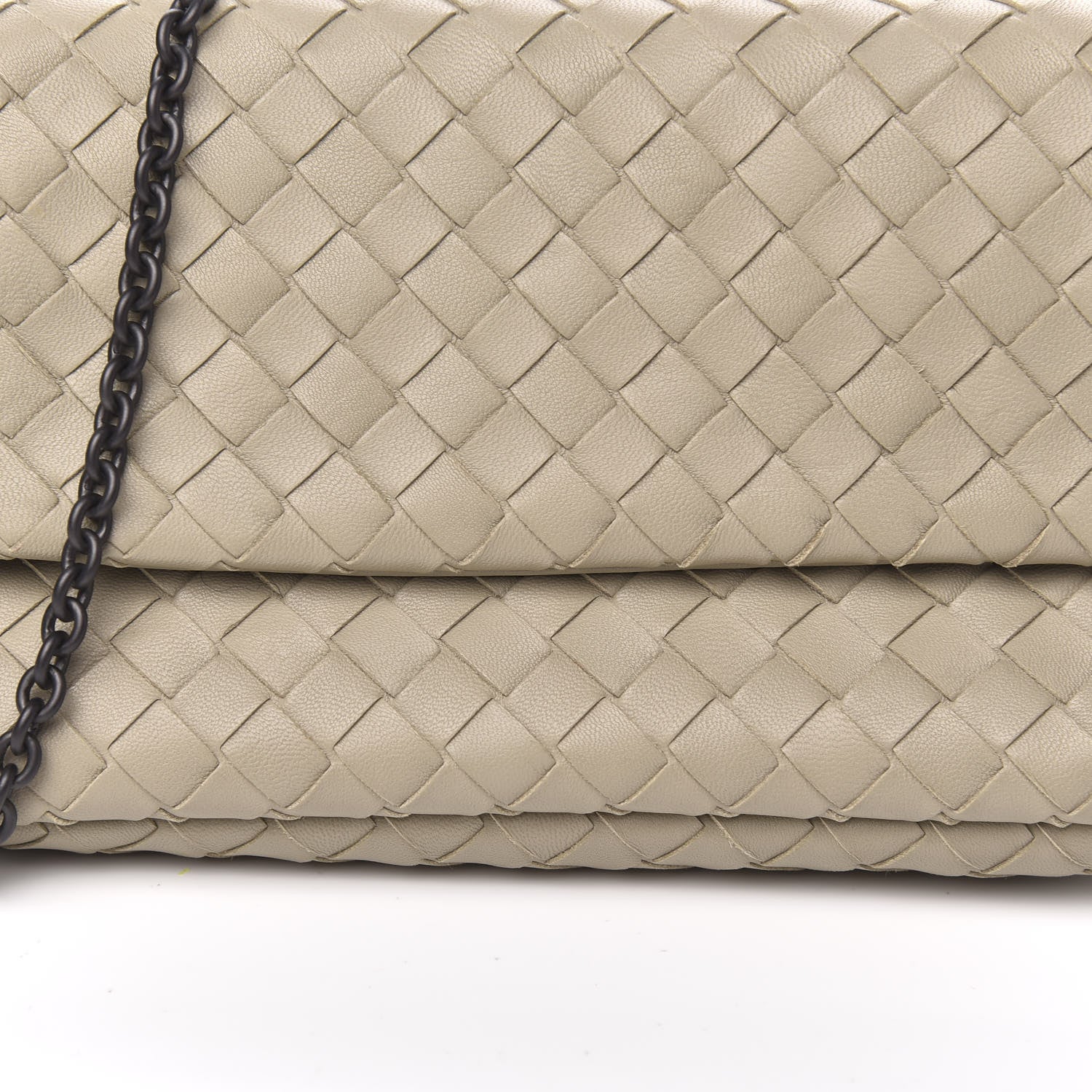 Bottega Veneta Nappa Intrecciato Mini Chain Messenger Fume 9 of 9