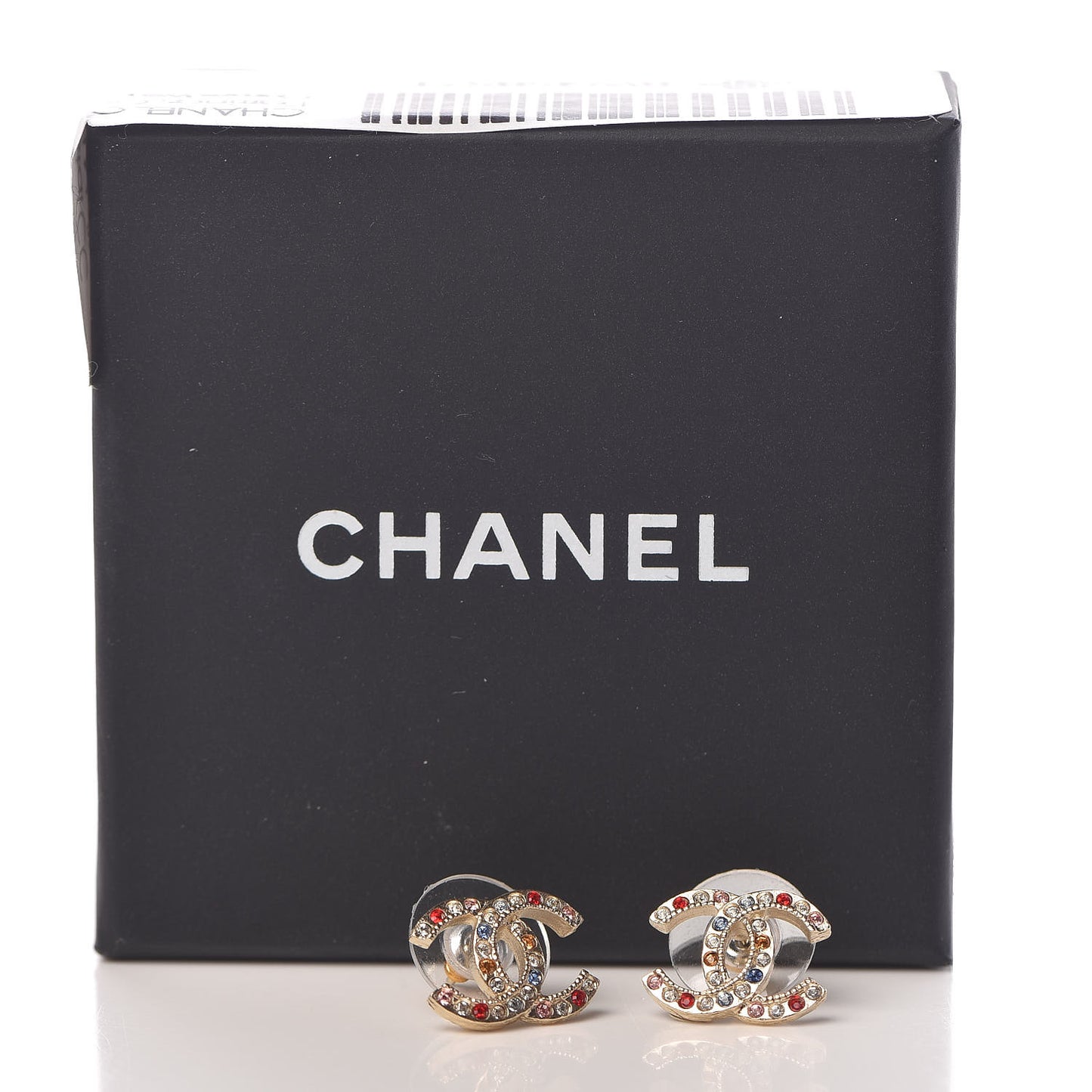 Crystal CC Earrings Gold Multicolor