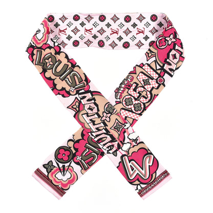 Louis Vuitton Silk Monogram Street Bandeau Rose 1 of 3