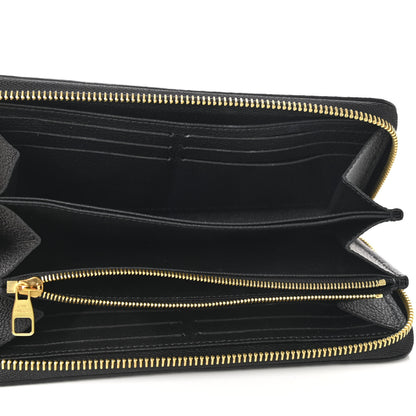 Louis Vuitton Empreinte Monogram Giant Zippy Wallet Black Beige 5 of 7