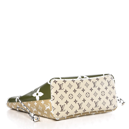Louis Vuitton Monogram Giant Neverfull MM Kaki 6 of 13