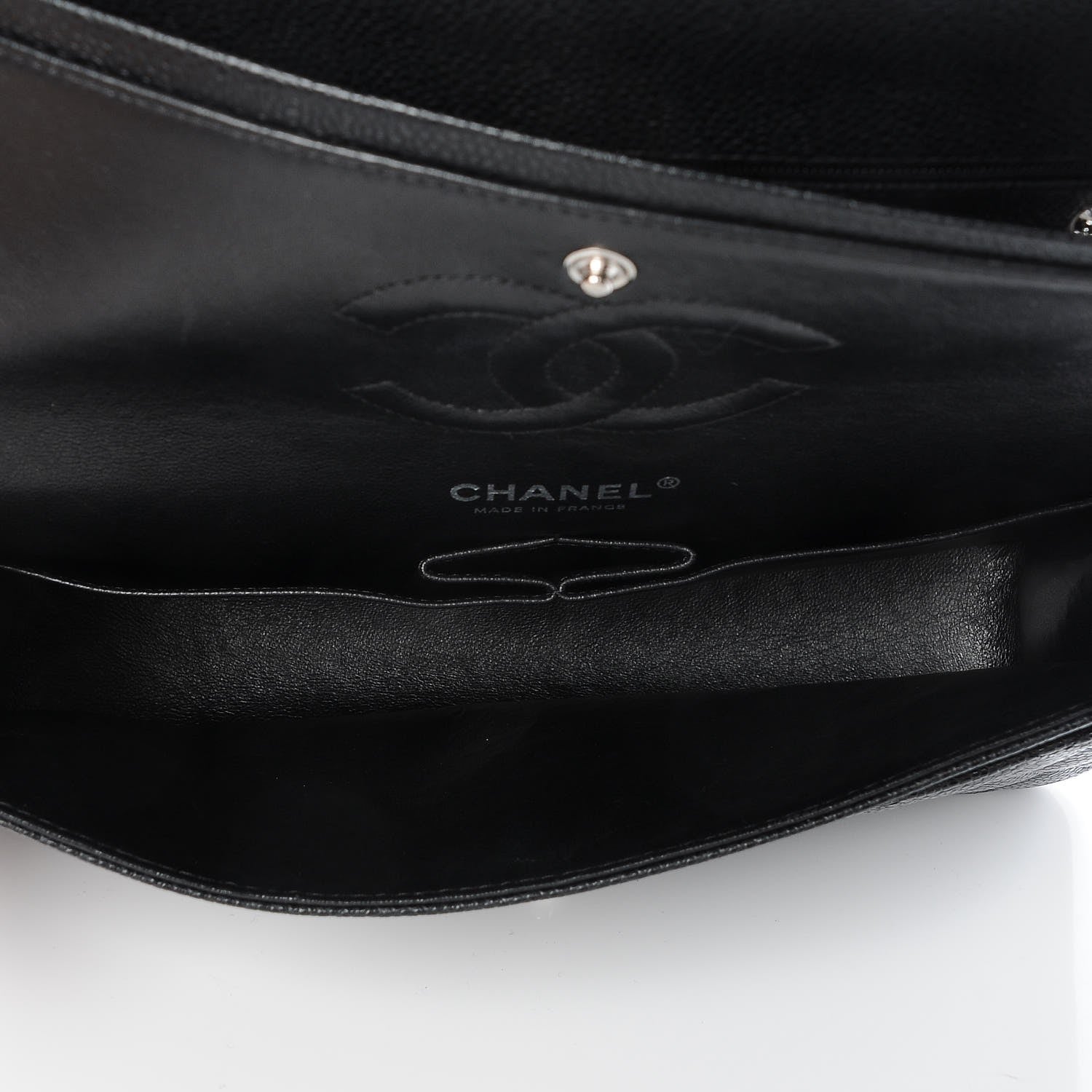Chanel Caviar Quilted Medium Double Flap Black 6 of 9