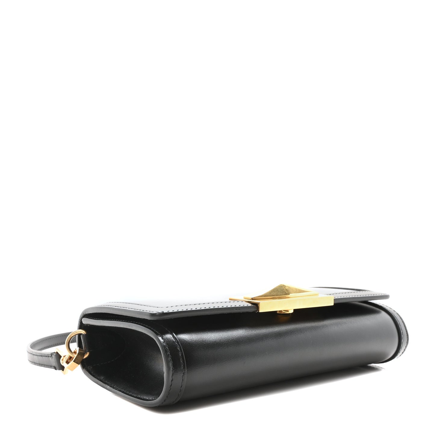 Calfskin Diamond Shoulder Bag Black