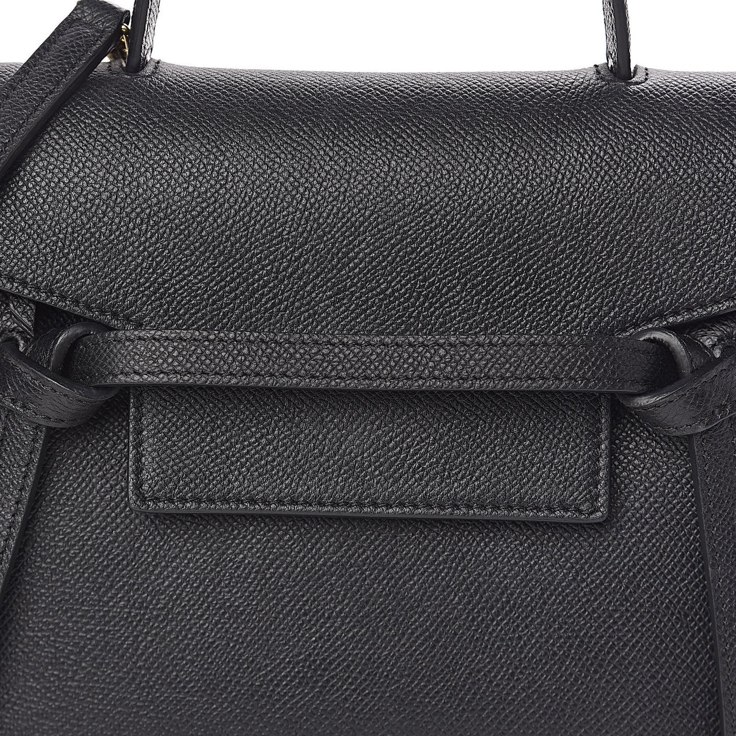 Grained Calfskin Nano Belt Bag Black