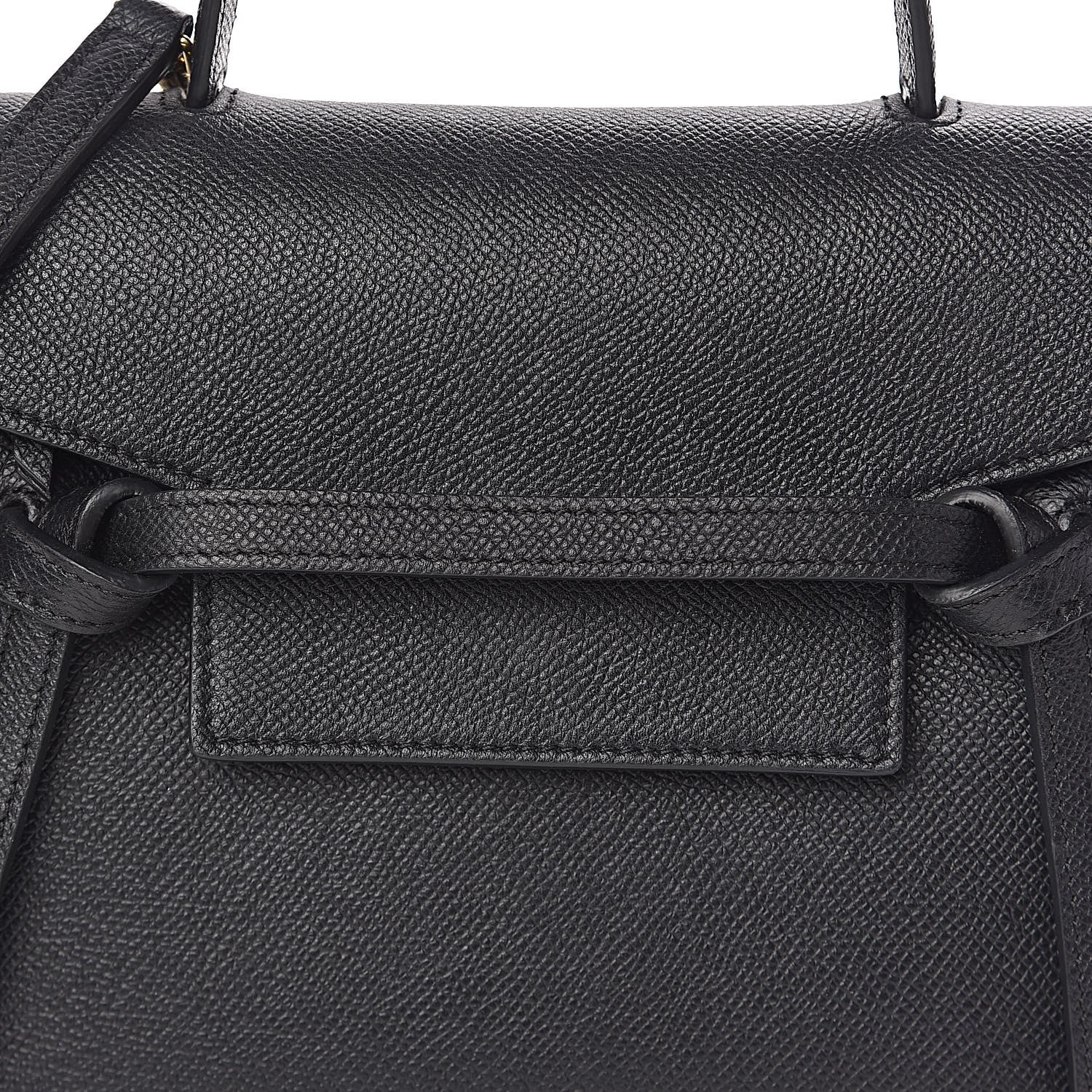 Celine Grained Calfskin Nano Belt Bag Black 10 of 10