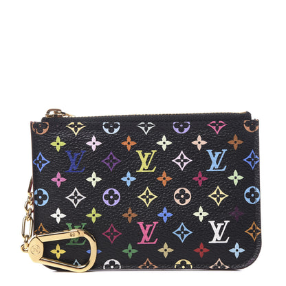 Louis Vuitton Monogram Multicolor Key Pouch Black Grenade 1 of 5