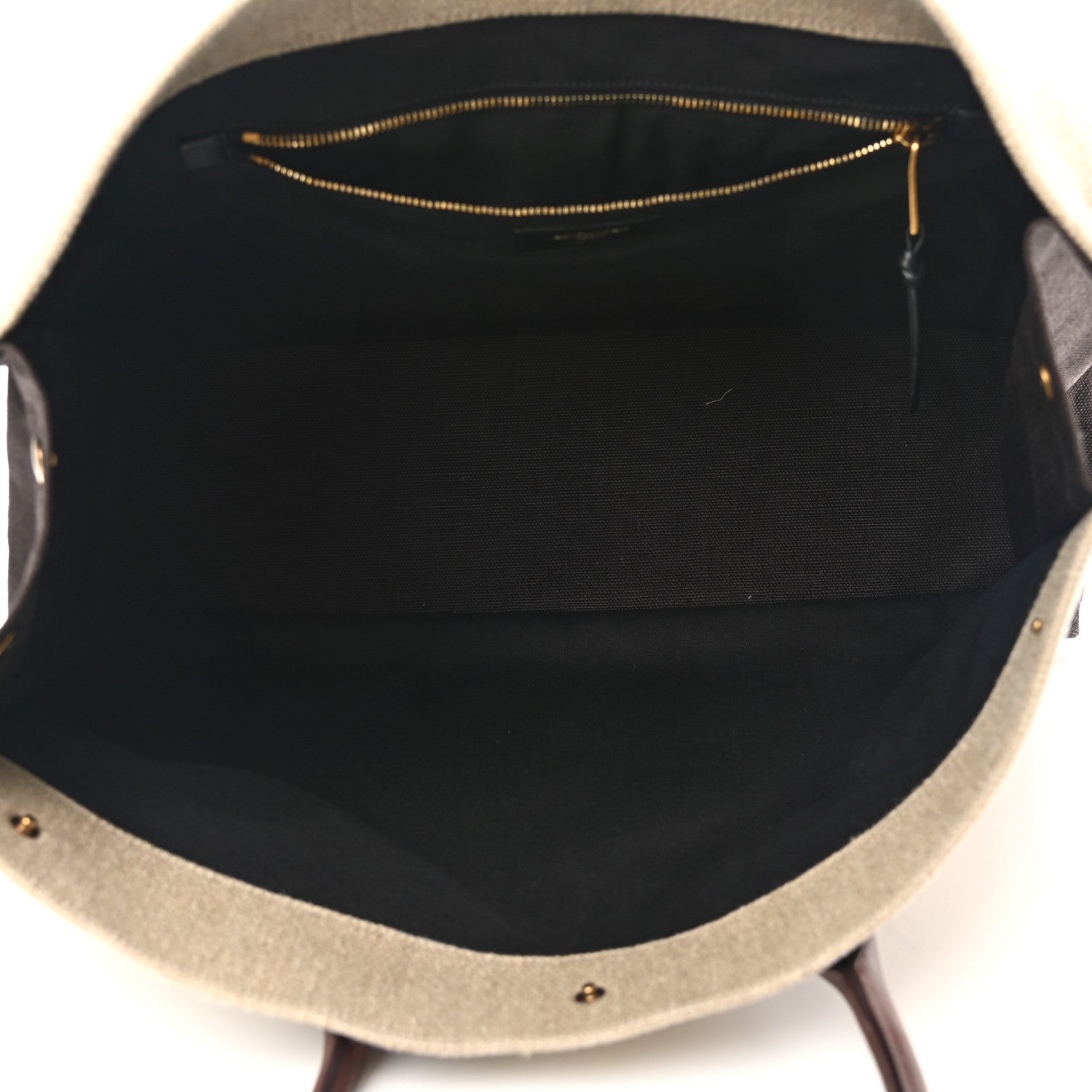 Saint Laurent Linen Calfskin Rive Gauche Tote Natural 5 of 10