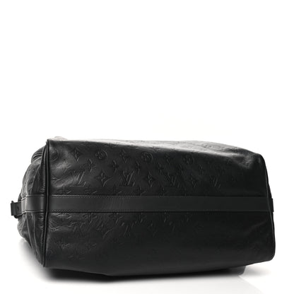Louis Vuitton Calfskin Shadow Monogram Mens Speedy Bandouliere 40 4 of 9
