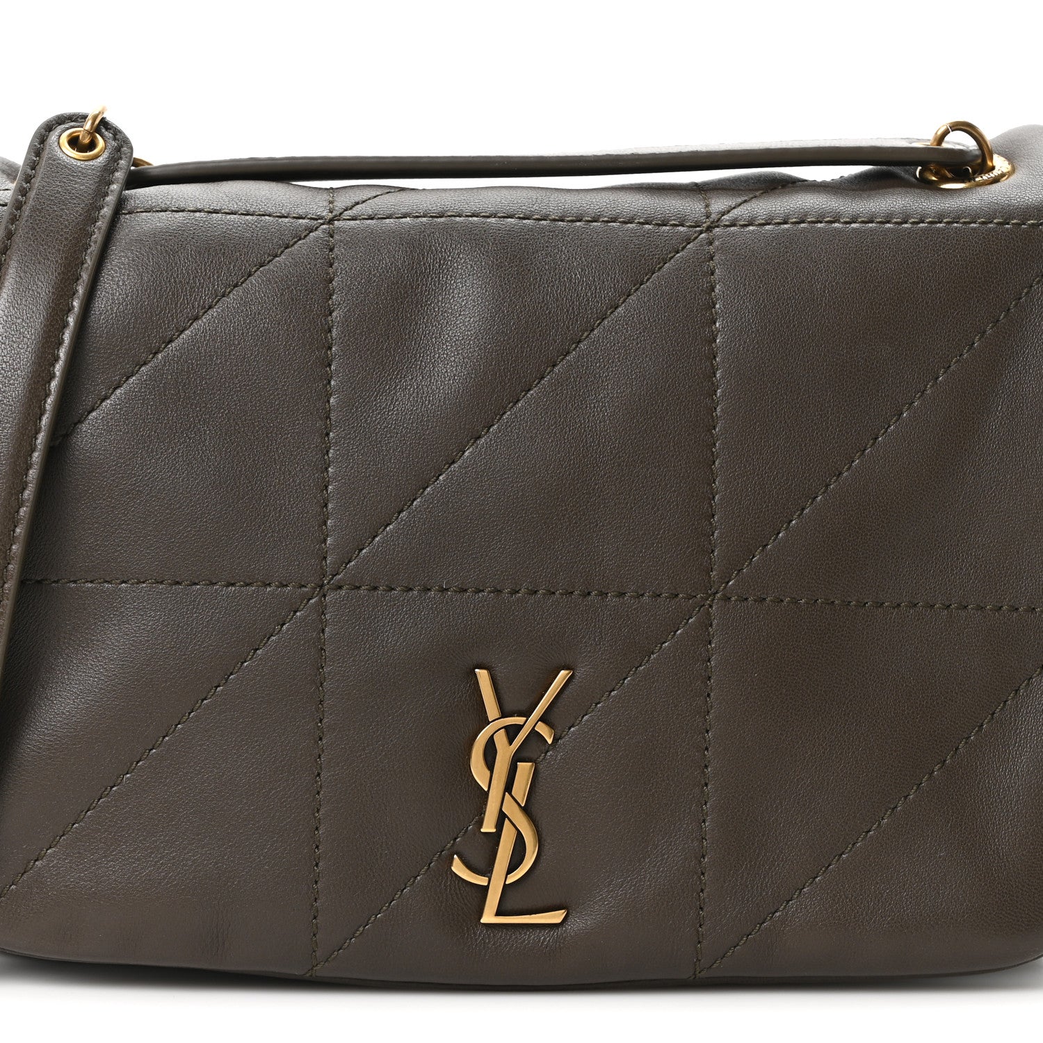 Saint Laurent Lambskin Matelasse Monogram Mini Jamie 4.3 Light Musk 8 of 10