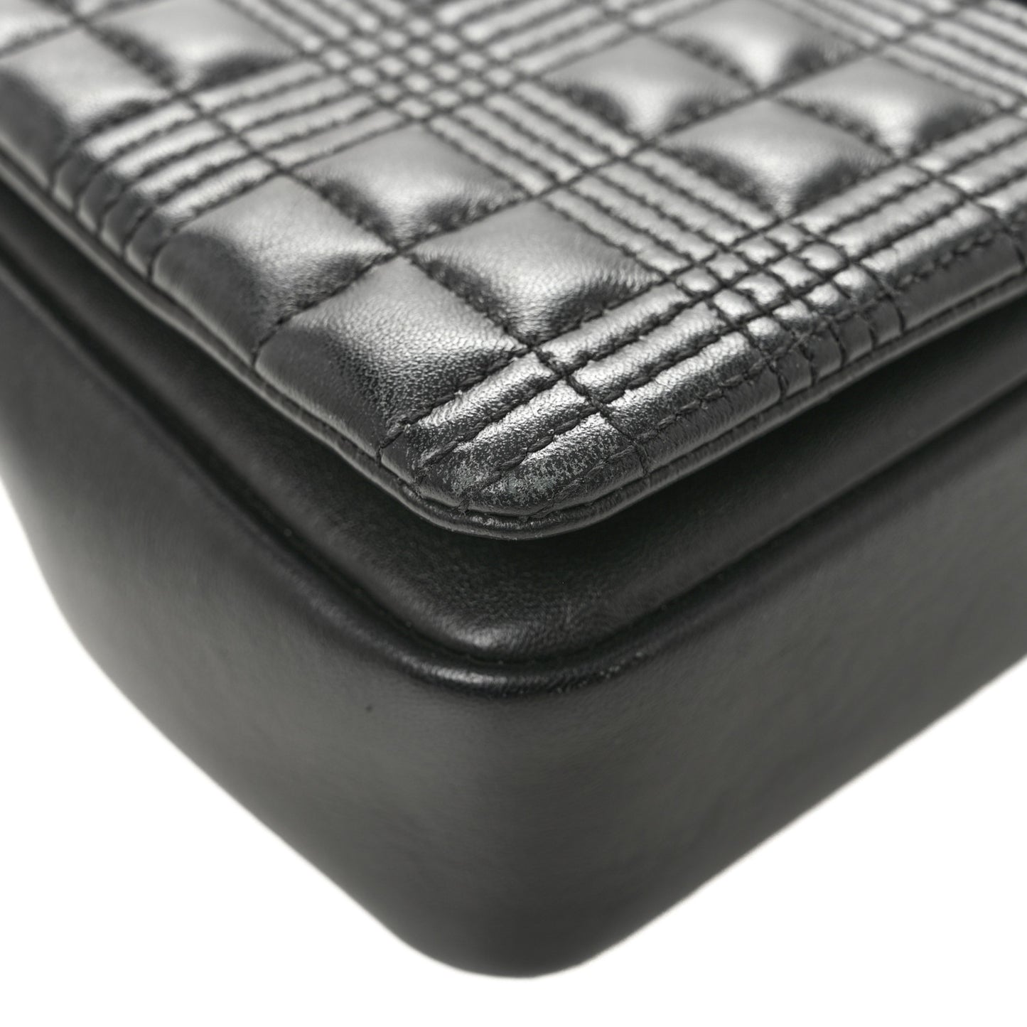 Lambskin Quilted Small Lola Bag Black