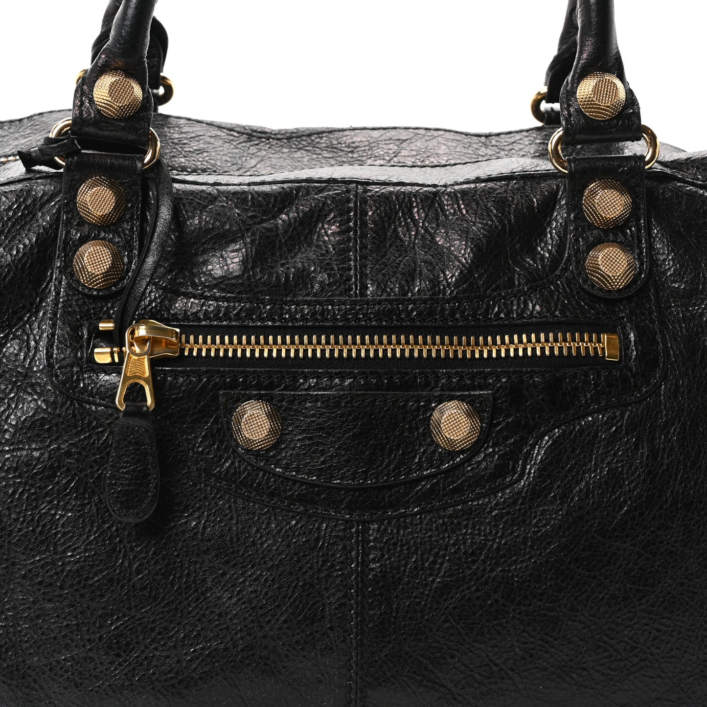 Agneau Giant 12 Gold Hardware Work Black