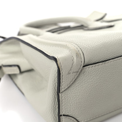 Celine Drummed Calfskin Nano Luggage Lune 10 of 15