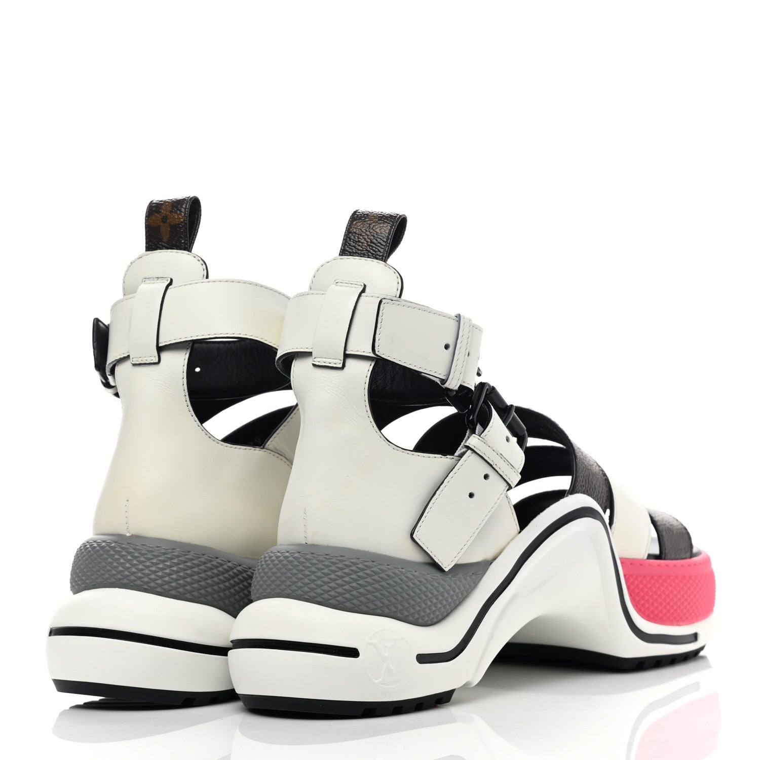 Louis Vuitton Patent Monogram LV Archlight Sandal 36.5 White 4 of 8