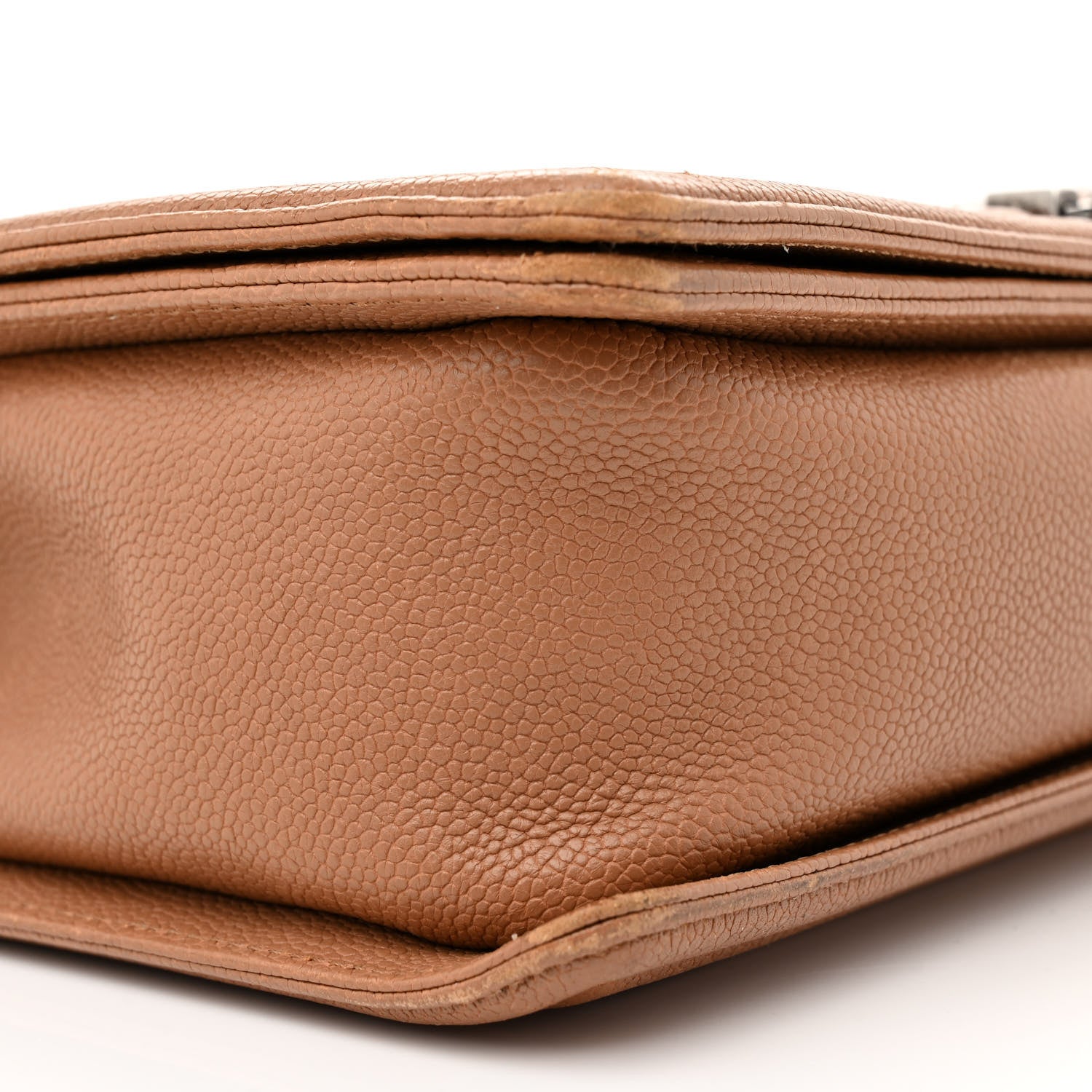 Chanel Caviar Quilted New Medium Boy Flap Light Brown 9 of 17