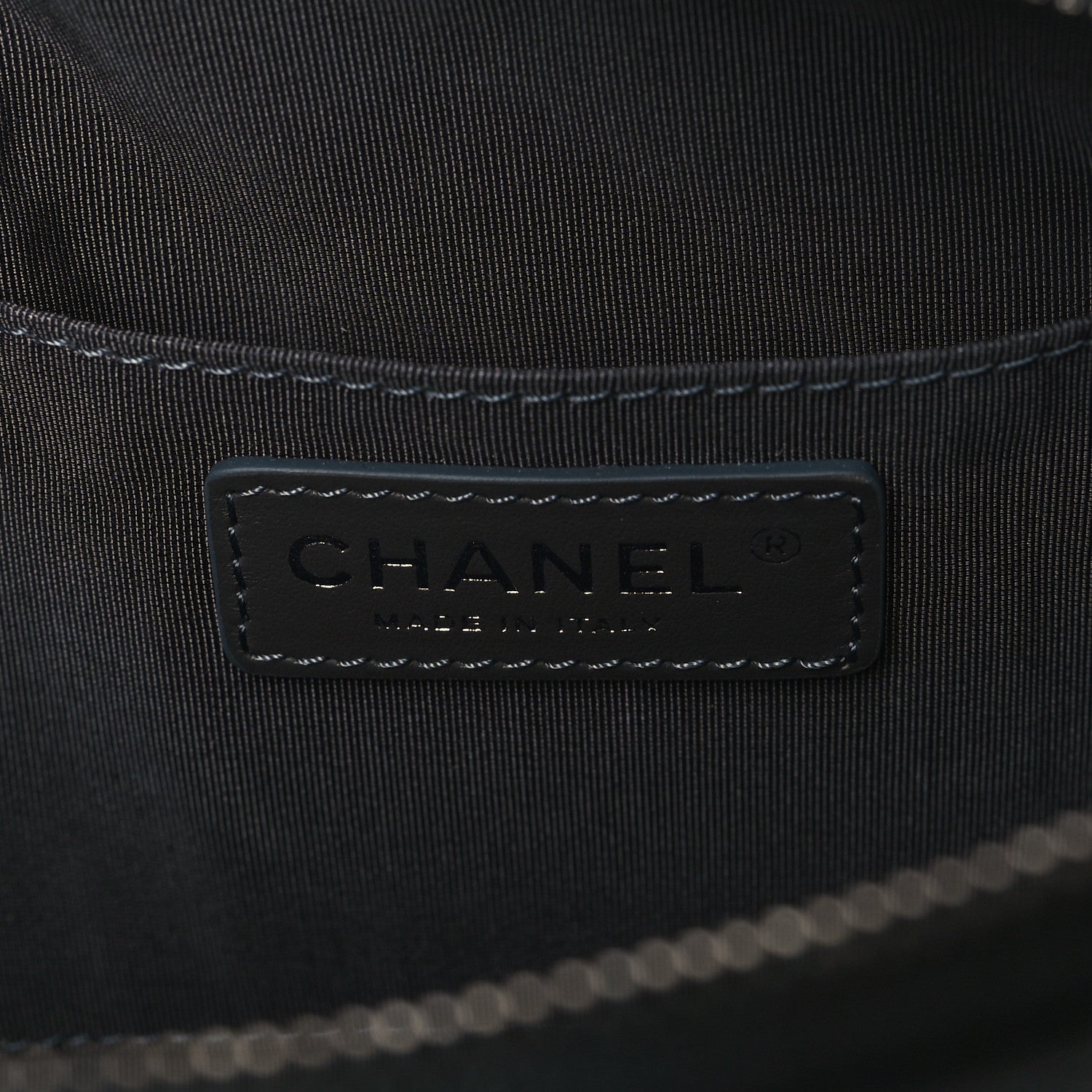 Chanel Calfskin Quilted Waist Bag Dark Grey 6 of 9