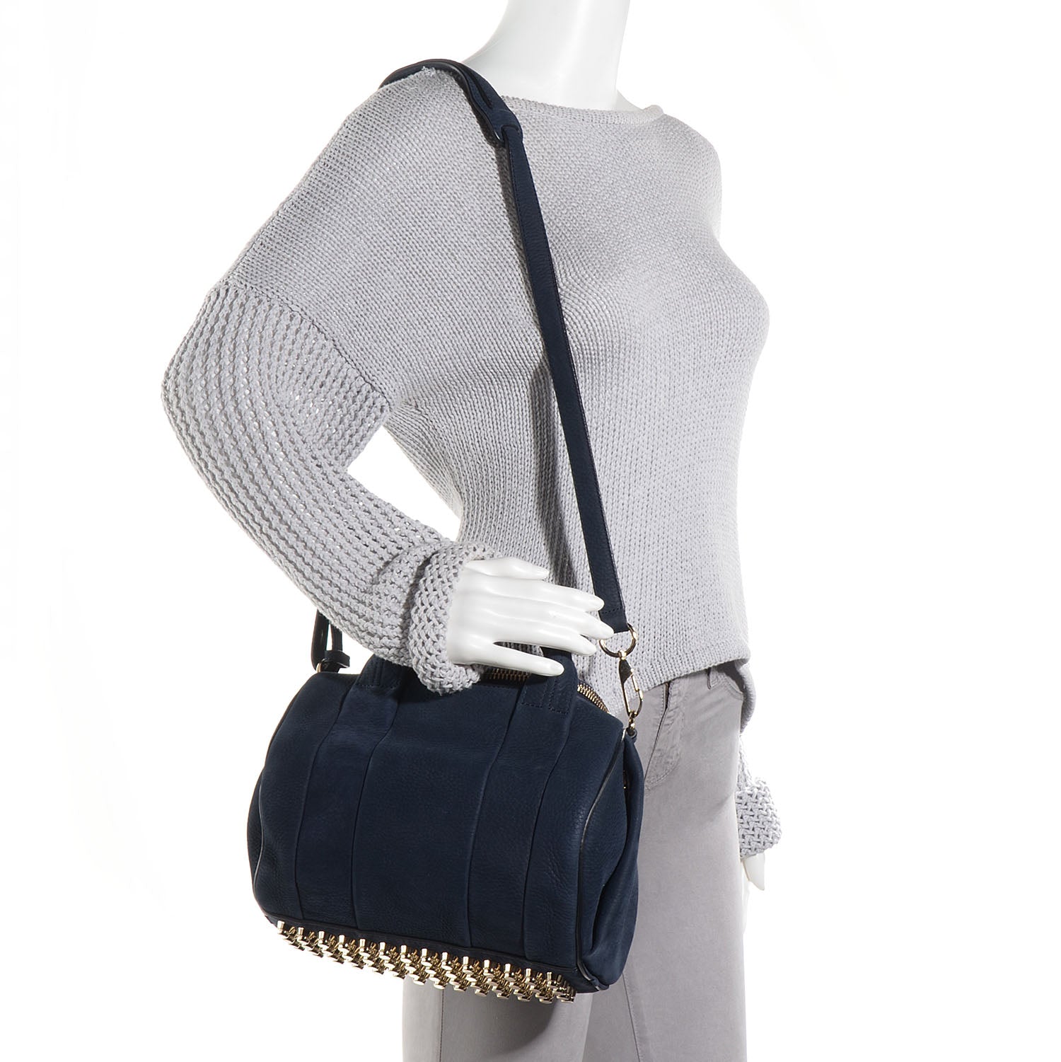 Alexander Wang Tumbled Nubuck Rockie Navy 2 of 7