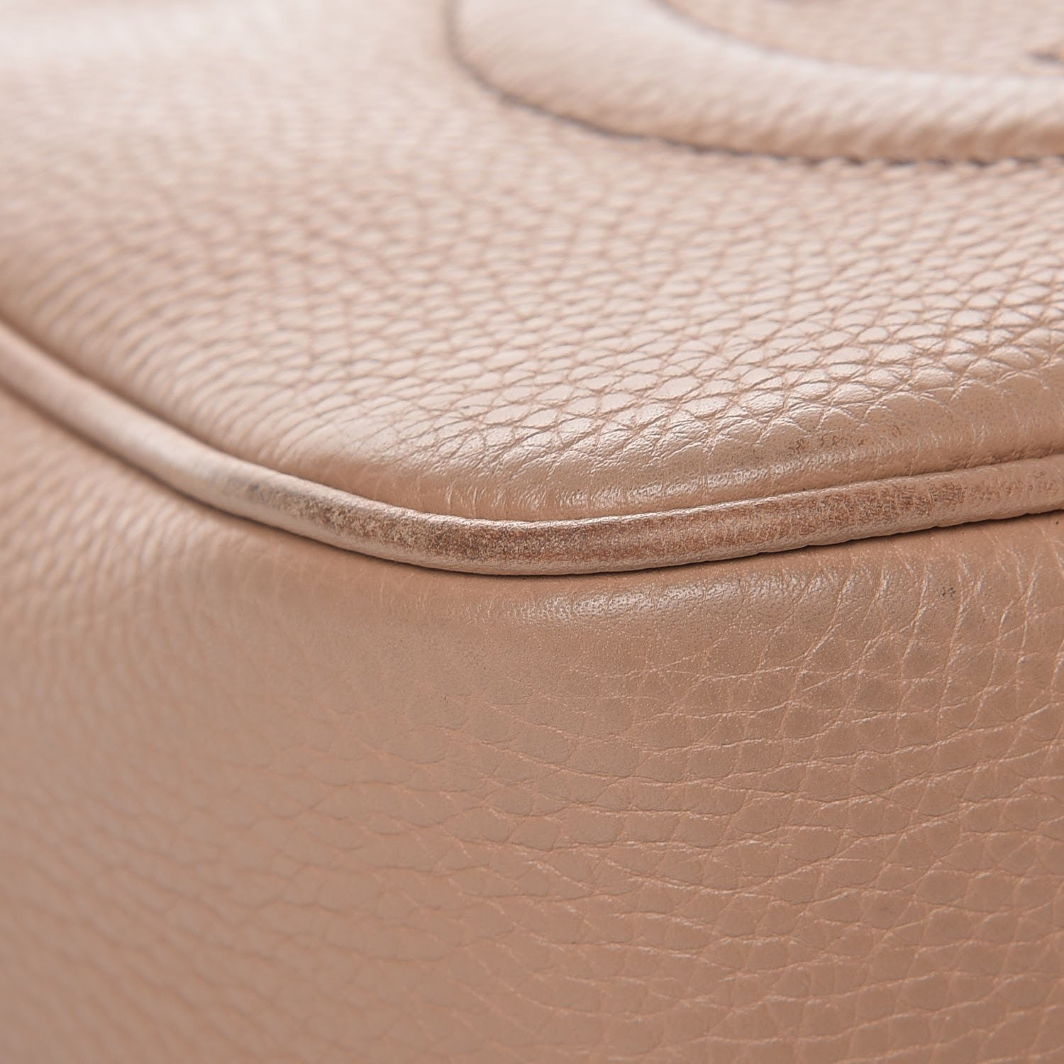 Gucci Pebbled Calfskin Small Soho Disco Bag Rose Beige 10 of 18