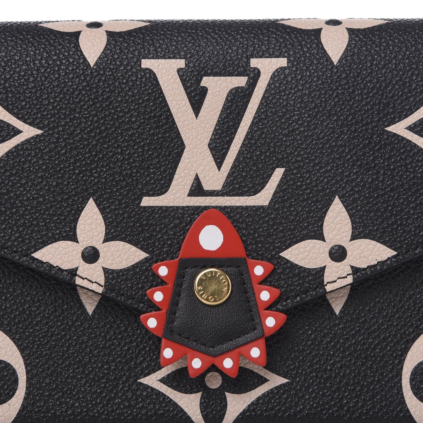 Empreinte Monogram Giant Crafty Pochette Felicie Black Creme