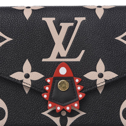 Louis Vuitton Empreinte Monogram Giant Crafty Pochette Felicie Black Creme 9 of 9