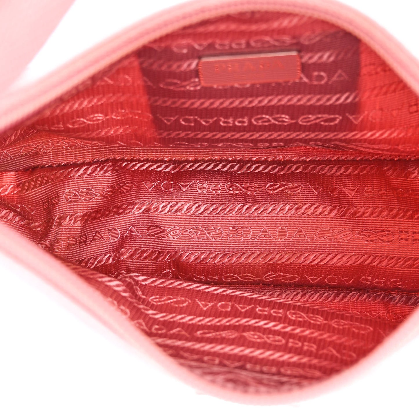 Tessuto Nylon Saffiano Mini Re-Edition 2000 Bag Rosa