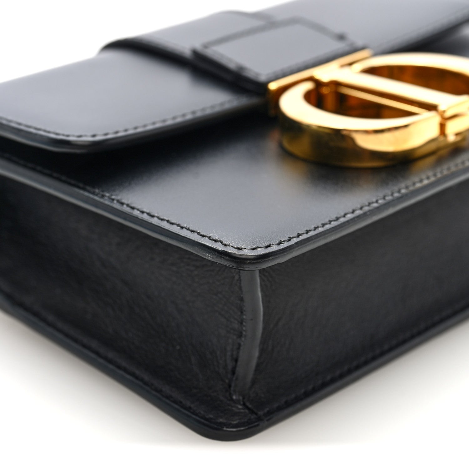 Christian Dior Smooth Calfskin Micro 30 Montaigne Flap Bag Black 8 of 9