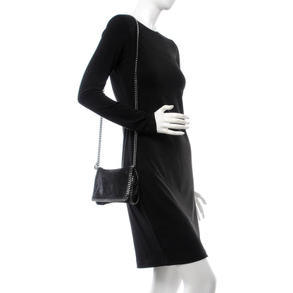 Stella McCartney Shaggy Deer Falabella Crossbody Bag Black 2 of 7