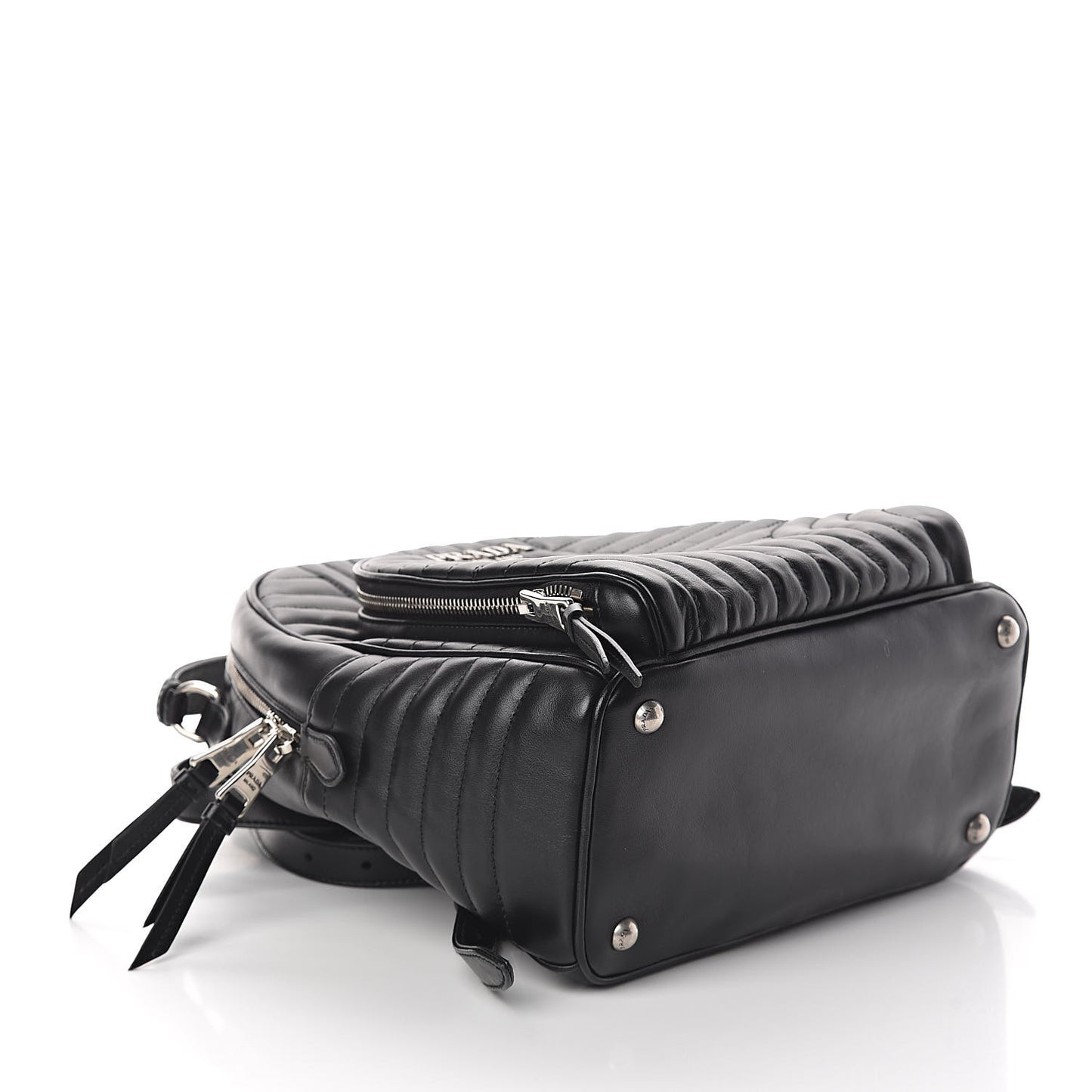 Soft Calfskin Diagramme Day Backpack Black