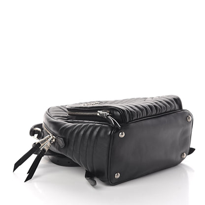 Prada Soft Calfskin Diagramme Day Backpack Black 4 of 9