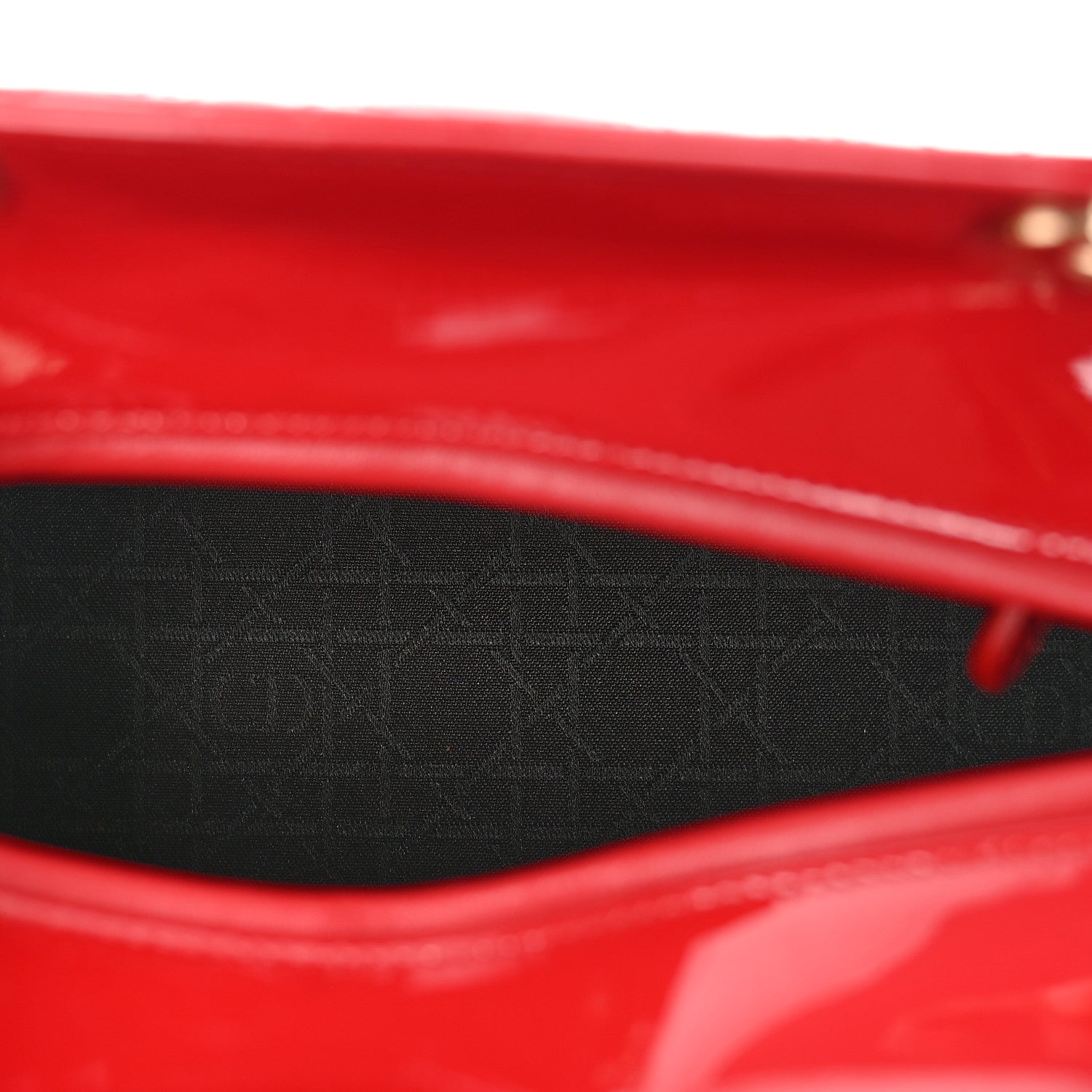 Christian Dior Patent Cannage Medium Lady Dior Red 6 of 9