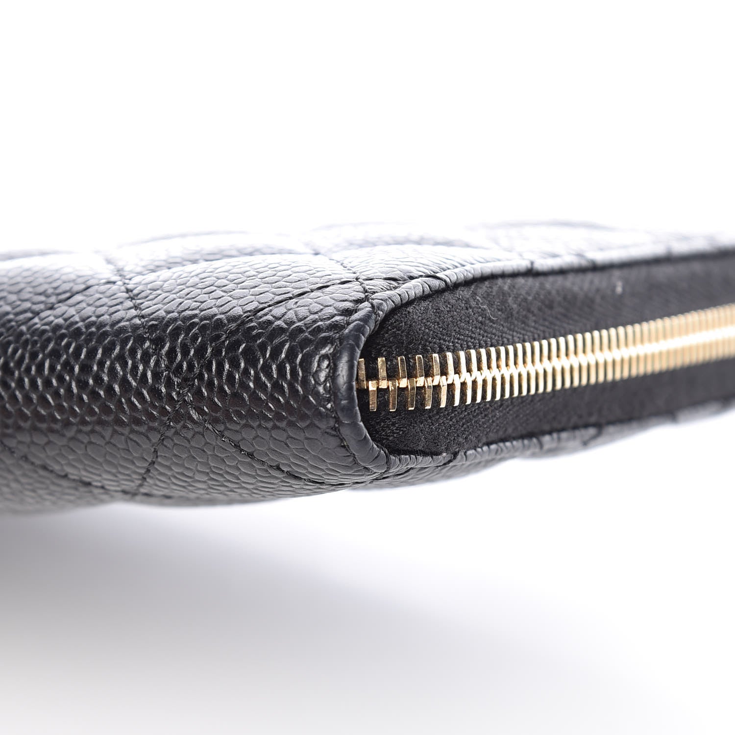 Chanel Caviar Quilted Large Zip Around Organizer Wallet Black 11 of 12